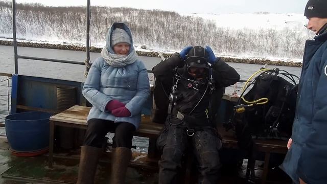 Lens: пос. Лиинахамари, Печенгский залив, дайвинг. смотреть онлайн