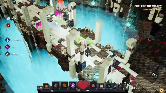 Minecraft Dungeons FLAMES OF THE NETHER Soulsand Valleys Secret Mission смотреть онлайн