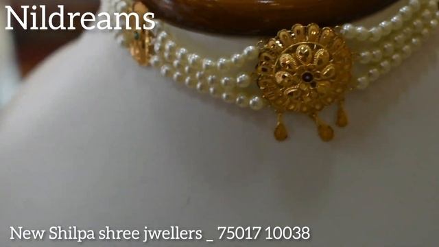 Gold Pearl Necklace||Pearl Choker||Pearl Choker Necklace||from 2grm смотреть онлайн