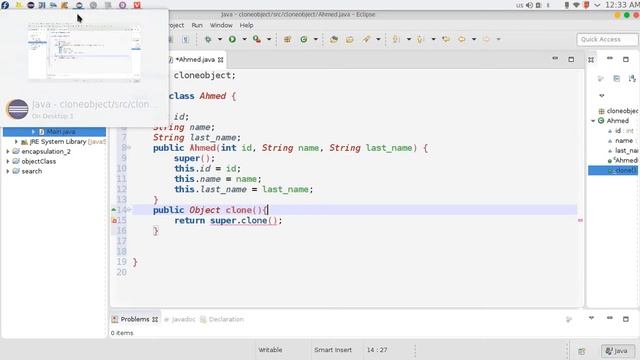 160 java Object Class Clone النسخ للاوبجكت смотреть онлайн