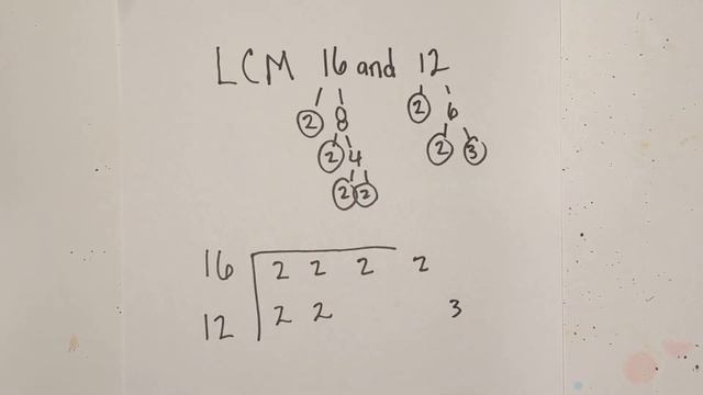 LCM of 16 and 12 смотреть онлайн