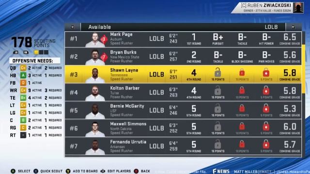 Madden nfl 20 Франчайз - Оклахома Лансерс | Лето | Драфтовали три часа - люблю это дерьмо| #3 смотреть онлайн