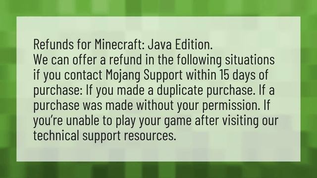 Can you get a refund for Minecraft Java? смотреть онлайн