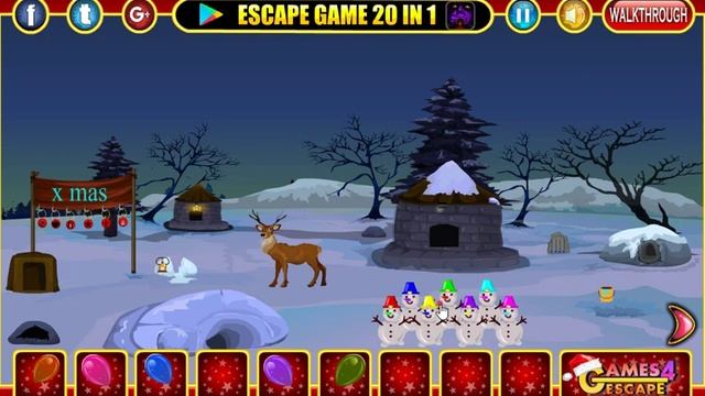G4E Christmas Penguin Couple Rescue Walkthrough [Games4Escape] смотреть онлайн
