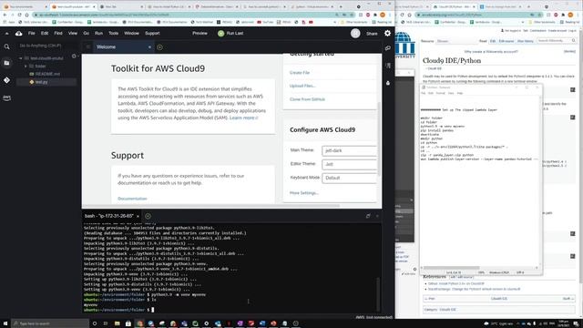 How to Create a Python Dependency / Pandas Layer for AWS Lambda | AWS Cloud9 | AWS Lambda | Python смотреть онлайн
