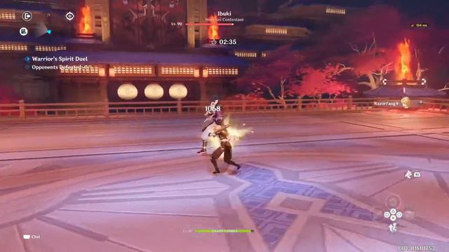 AYAKA AND CHISATO CHEERS FOR AETHER Genshin Impact CUTSCENE смотреть онлайн