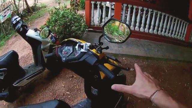 Скутер на Шри-Ланке. Обзор Honda dio 110. смотреть онлайн