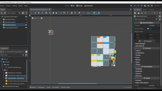 Godot 4 Nodo NinePatchRect - Nine Slice Scaling | Curso Nodos de Godot 4 смотреть онлайн