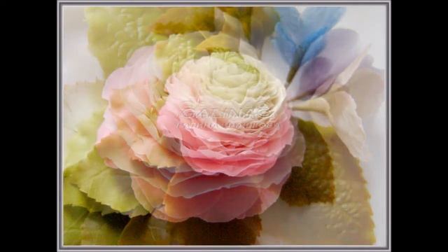 Ранункулюс из полимерной глины Ивашковой Г.