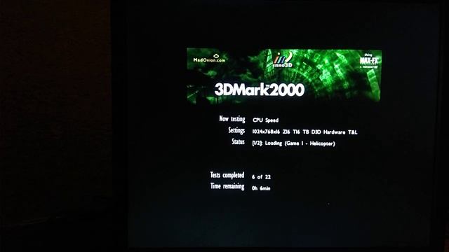 3dMark 2000 - Pentium II 450 / GF4 MX440 64MB