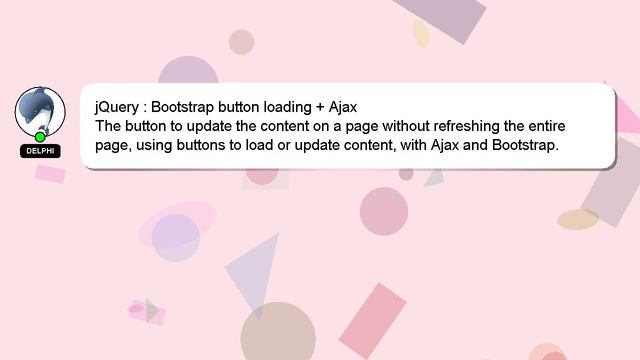jQuery : Bootstrap button loading + Ajax смотреть онлайн