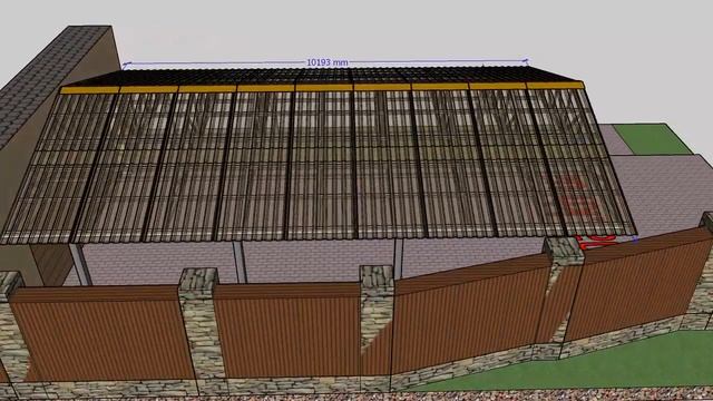 Автомобильный навес двух скатный под профилированный монолитный поликарбонат смотреть онлайн