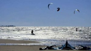 Пляж Санкт-Петербурга и Сестрорецка. Кайтсерфинг Россия. Кайт в курорте. Парусный спорт СПб.