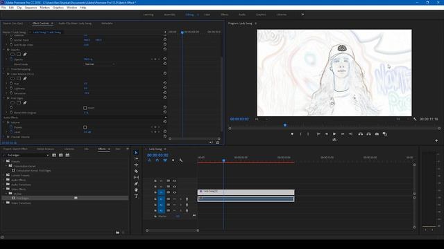 Sketch - Pencil Drawing Effect - Adobe Premiere Pro Tutorial смотреть онлайн