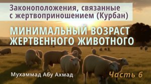 Законоположения Курбана | Минимальный возраст жертвенного животного