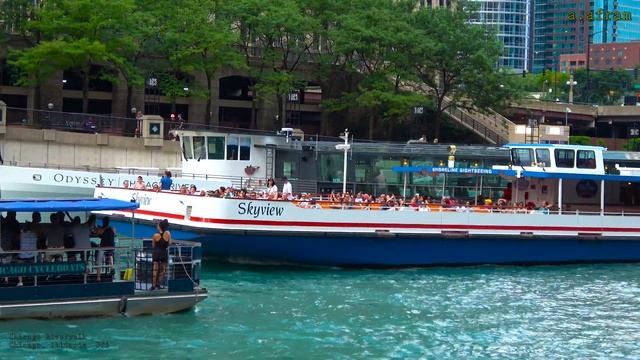 [4K] Walking Tour of Chicago Riverwalk Chicago Illinois USA смотреть онлайн