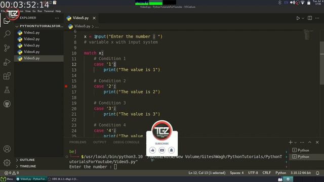 Match Cases - Python Tutorials For Beginners #7 смотреть онлайн