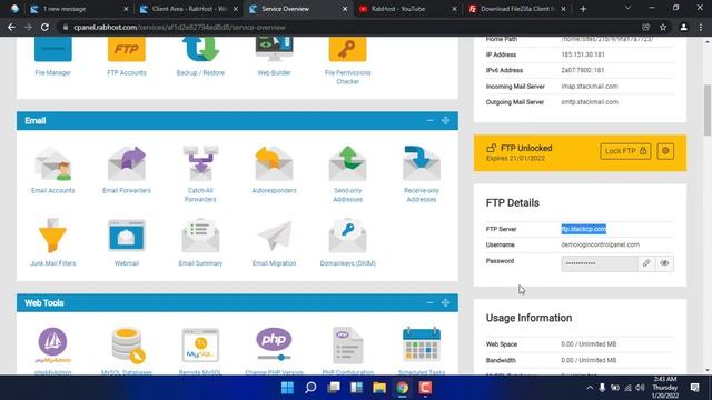 How to Connect FTP using FileZilla - Easy Steps | RabHost | Unlimited Web Hosting in Pakistan смотреть онлайн