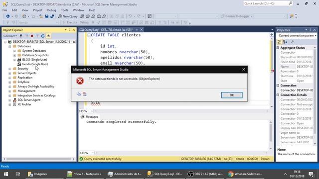 12 - Creación de Tablas y Vista de Definición [Sql Server 2017] смотреть онлайн