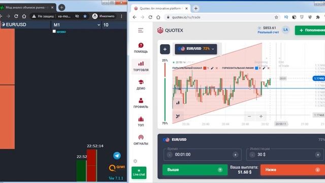 Объёмный анализ на Бинарных опционах / Волиум анализ / Va-mod / Как правильно анализировать кластер смотреть онлайн