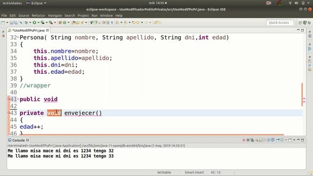 Curso Java 22 || Java public private para los metodos español смотреть онлайн
