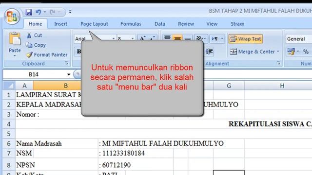 Tutorial Excel Cara Menyembunyikan dan Menampilkan Ribbon kelompok ikon) pada excel смотреть онлайн