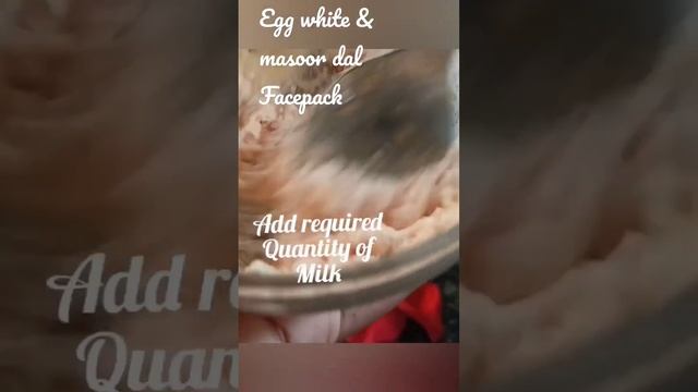 Egg white ? and masoor dal face pack for anti wrinkle face смотреть онлайн