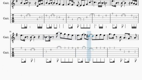 Guitar Tab: How to play Attack of the Killer Queen by Toby Fox