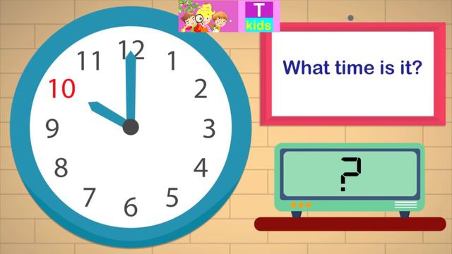 English - Learn To Tell Time 1 O´clock