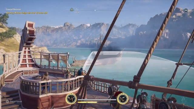 Assassin's Creed Odyssey : Destroy Pirate Ships All Over Greece # Coastal Defense смотреть онлайн