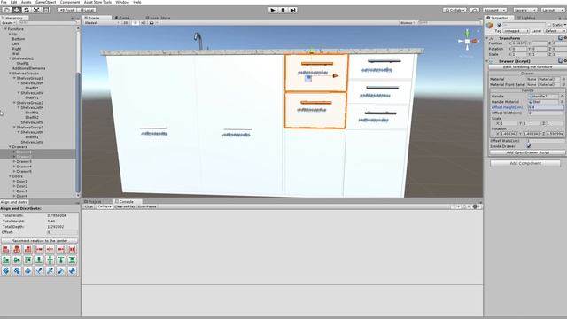 Unity Furniture Creator: create kitchen cabinet смотреть онлайн