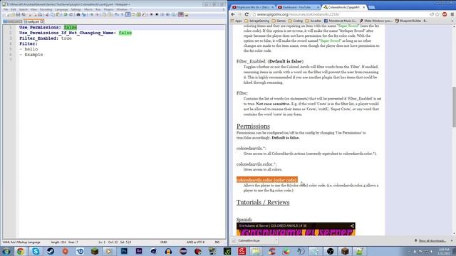 ColoredAnvils | How to Use and Install | Spigot 1.8 смотреть онлайн