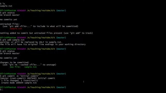 Git - Part 2: Committing смотреть онлайн