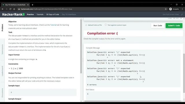 HackerRank Day 17: More Exceptions | Java Solution смотреть онлайн