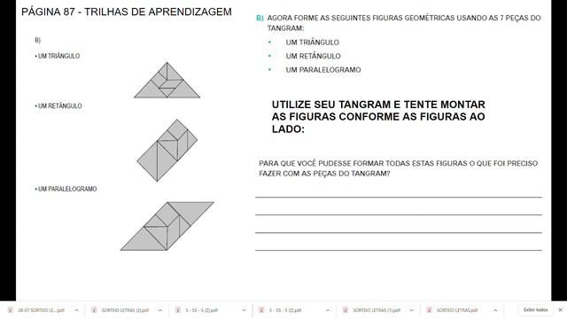 TANGRAM -SITUAÇÃO PROBLEMA - TRILHAS DE APRENDIZAGEM - 3º ANO смотреть онлайн