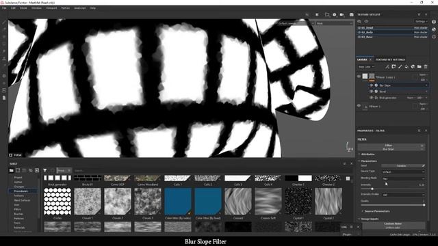 Substance Painter Blur Slope Filter