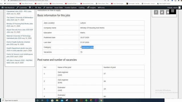 Ministry Of Housing And Works Jobs 2020|Today Govt Jobs in Pakistan 2020| Latest Jobs 2020 смотреть онлайн