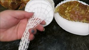 ?САМЫЙ простой способ засунуть мясо в кулинарную сетку???