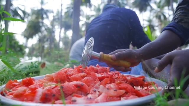 WATERMELON JUICE | Farm Fresh Fruit Juice Making | Watermelon Craft | Watermelon Experiment