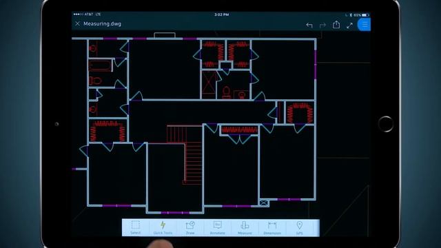 AutoCAD Mobile App | How To: Quick Measure смотреть онлайн