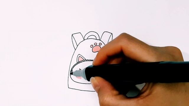 Как нарисовать ШКОЛЬНЫЙ РЮКЗАК/1176/How to draw a SCHOOL BACKPACK смотреть онлайн
