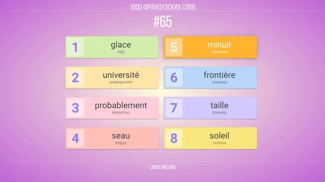 #65 | 1000 французских слов. Выучить ФРАНЦУЗСКИЙ язык по YouTube смотреть онлайн