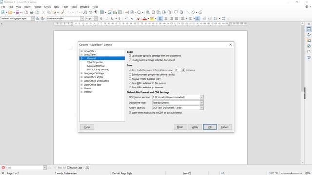 LibreOffice Writer How To Setting Up Autosave смотреть онлайн