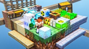 Один Блок, но я установил 1000 МОДОВ! Майнкрафт 100 дней выживание с модами. Беброк. #4