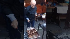 Мастер класс по приготовлению ШАШЛЫКА из ПЕЧЕНИ от Сталика Ханкишиева в Кезеной Ам ЧЕЧНЯ ГРОЗНЫЙ