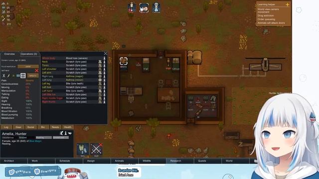 Chairs, Cannibalism & Confusion | Gawr Gura's descent into madness - aka RimWorld 【HOLOLIGHTS】 смотреть онлайн