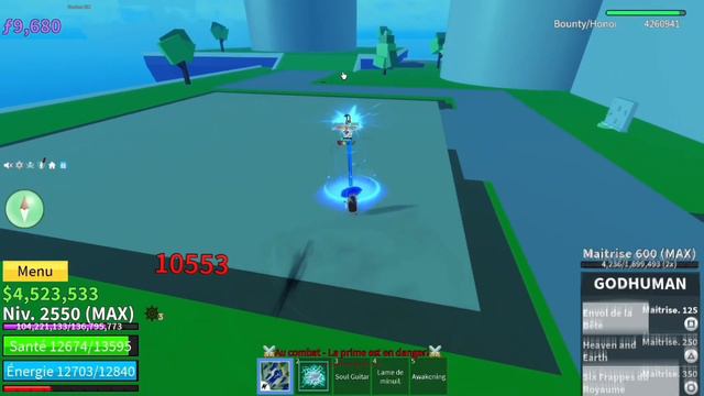 *God Human + Rumble +Midnight Blade* OP combo Blox Fruit Ps5 смотреть онлайн