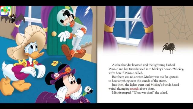 Mickey & Friends Read Along Story book | Mickey's Spooky Night | Read Aloud Story Books for Kids смотреть онлайн