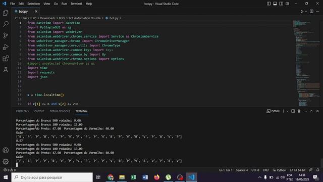 Criei um Robô Automático com Python para o Double da Bl@ze! смотреть онлайн