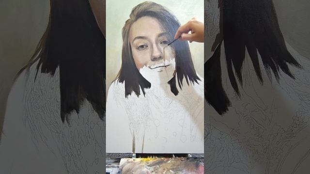 Портрет по фото маслом на холсте 